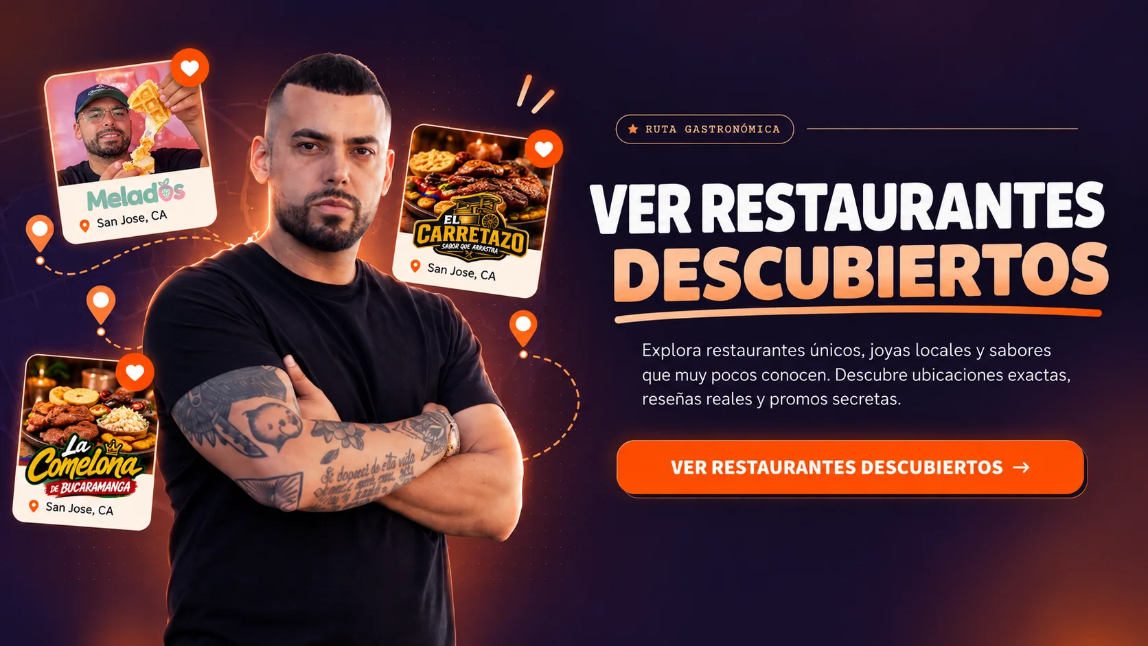 Ver restaurantes descubiertos — ruta gastronómica de Sebas